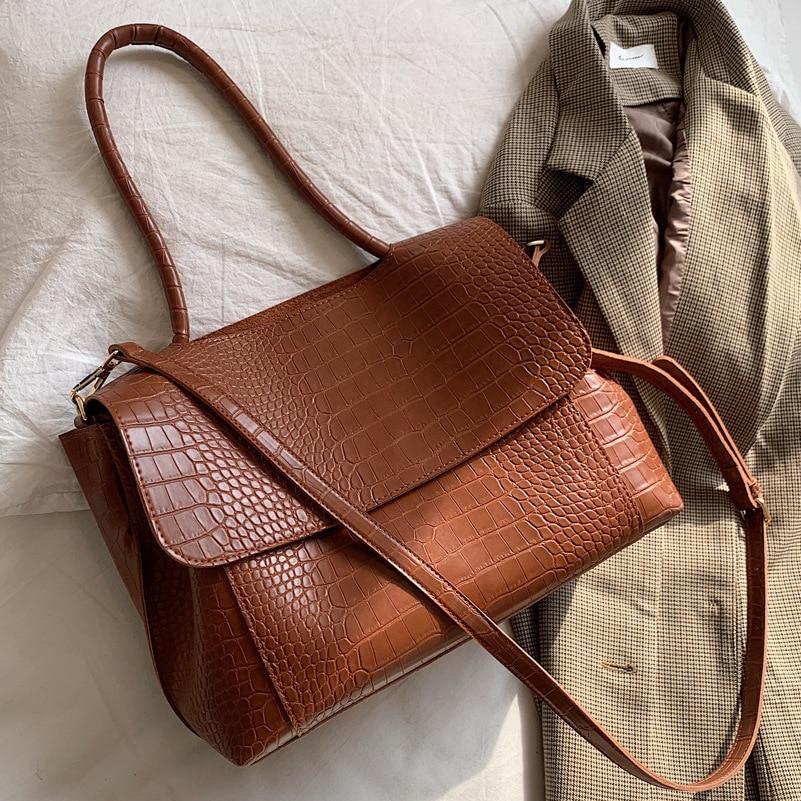 Sac à Main Effet Crocodile